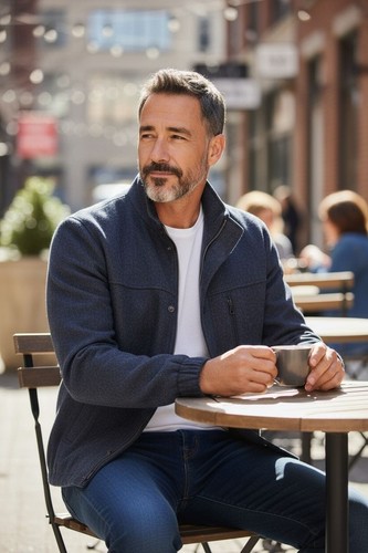 Veste laine pour hommes - pour,