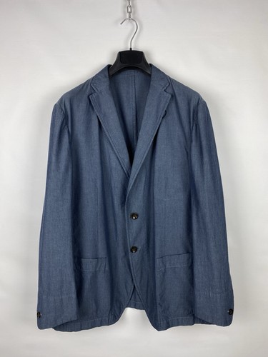 Veste blazer coton bleu - blazer,