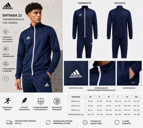Adidas entrada bleu - adidas, 22